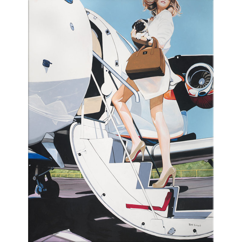 Jetsetter Print by Jeff Schaub, 29" H x 20" W, Wrapped Canvas
