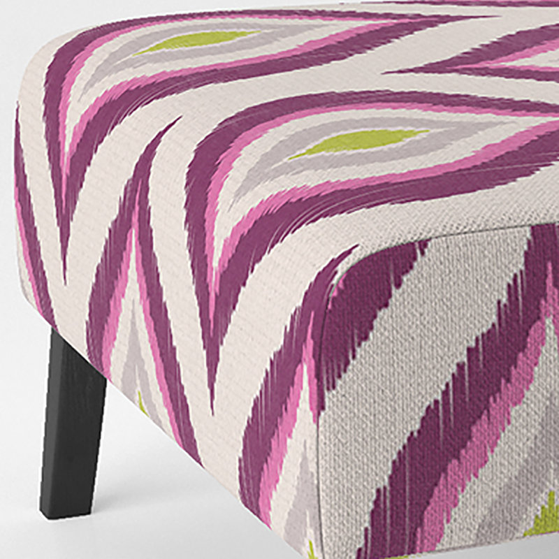 Fauteuil de chambre à motif mauve à motif abstrait mauve