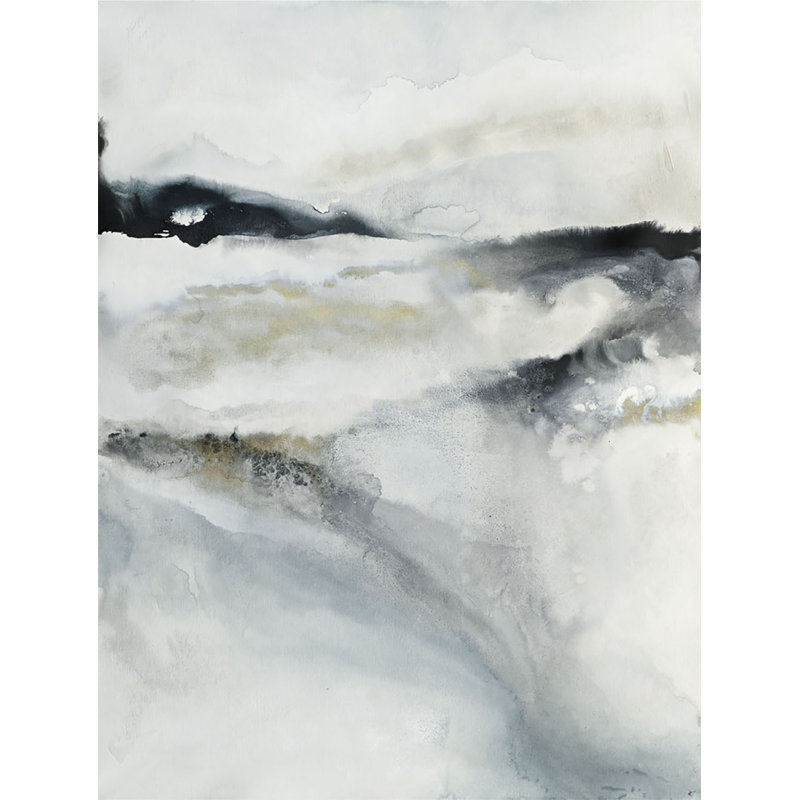 Floating Vista Painting by Jennifer Hollack Raboin, Gold Frame Canvas, 40" H x 31" W x 2.25" D