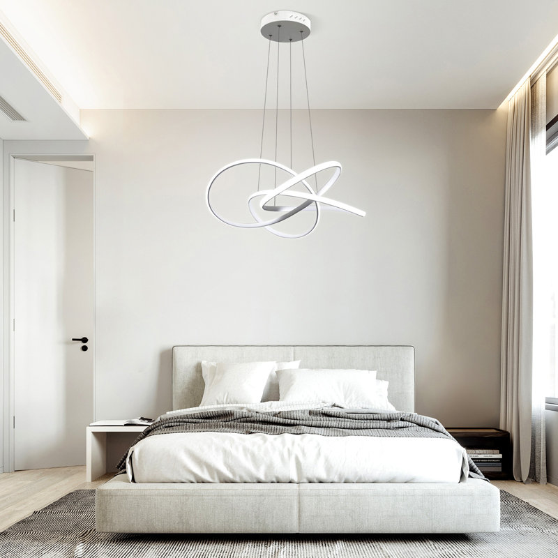 Temelec 1 - Light LED Unique/Statement Pendant, White