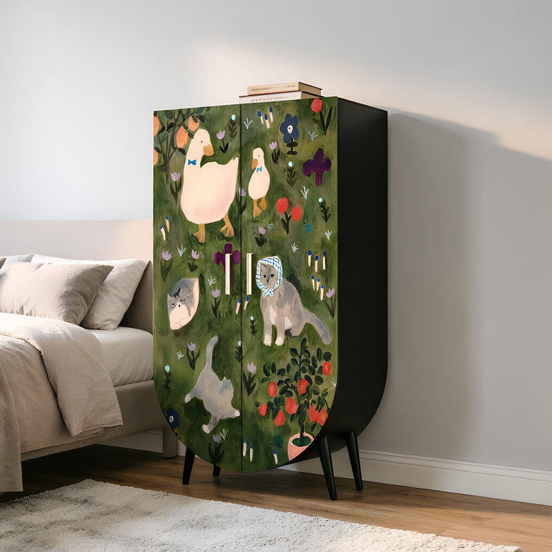 French style bedroom home cream style wardrobe
