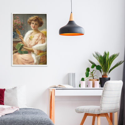 «Young Lady with Mirror Giclee» par Tina LeCour