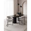 Chaise rembourrée en cuir gris clair Augusta-100919012