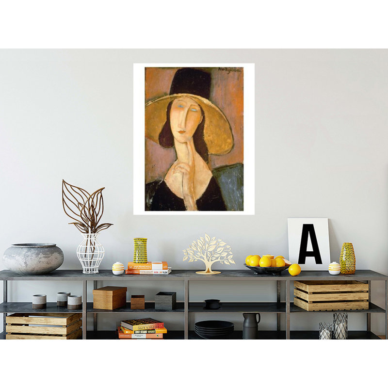 Tête de femme par Amedeo Modigliani - estampe numérique, H 40 po x l 32 po