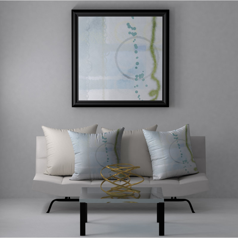 Abstract Throw Pillow, 24" H x 24" W