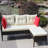 Stylish Outdoor Patio Furniture Set With Beige Cushions, Perfect For Comfortable And Durable Seating