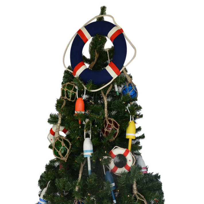 Décoration de surmatelas sauvetage pour arbre de noël blue veste