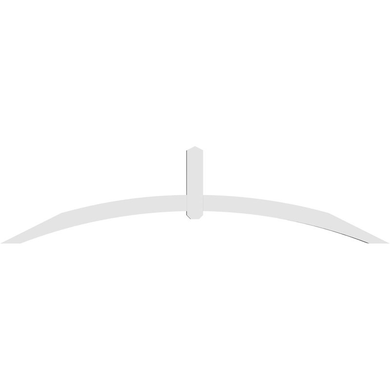 Support pour pignon en PVC Archdale, H 24 po x l 96 po (pas: 6/12), P 4 po x F 4 po