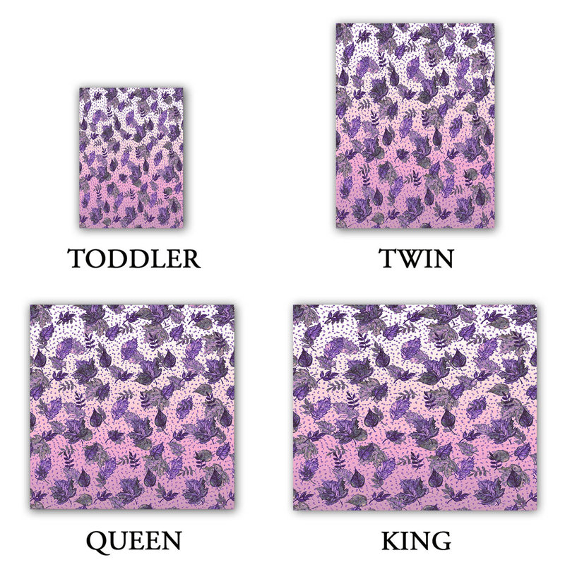 Ensemble de housse de couette en microfibre DiaNoche par Julia Di Sano - Ombre automne violet - mauve