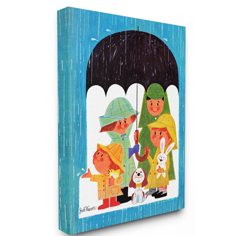 Dessin de Raycliff Rainy Day, H 48 po x l 36 po, Toile tendue