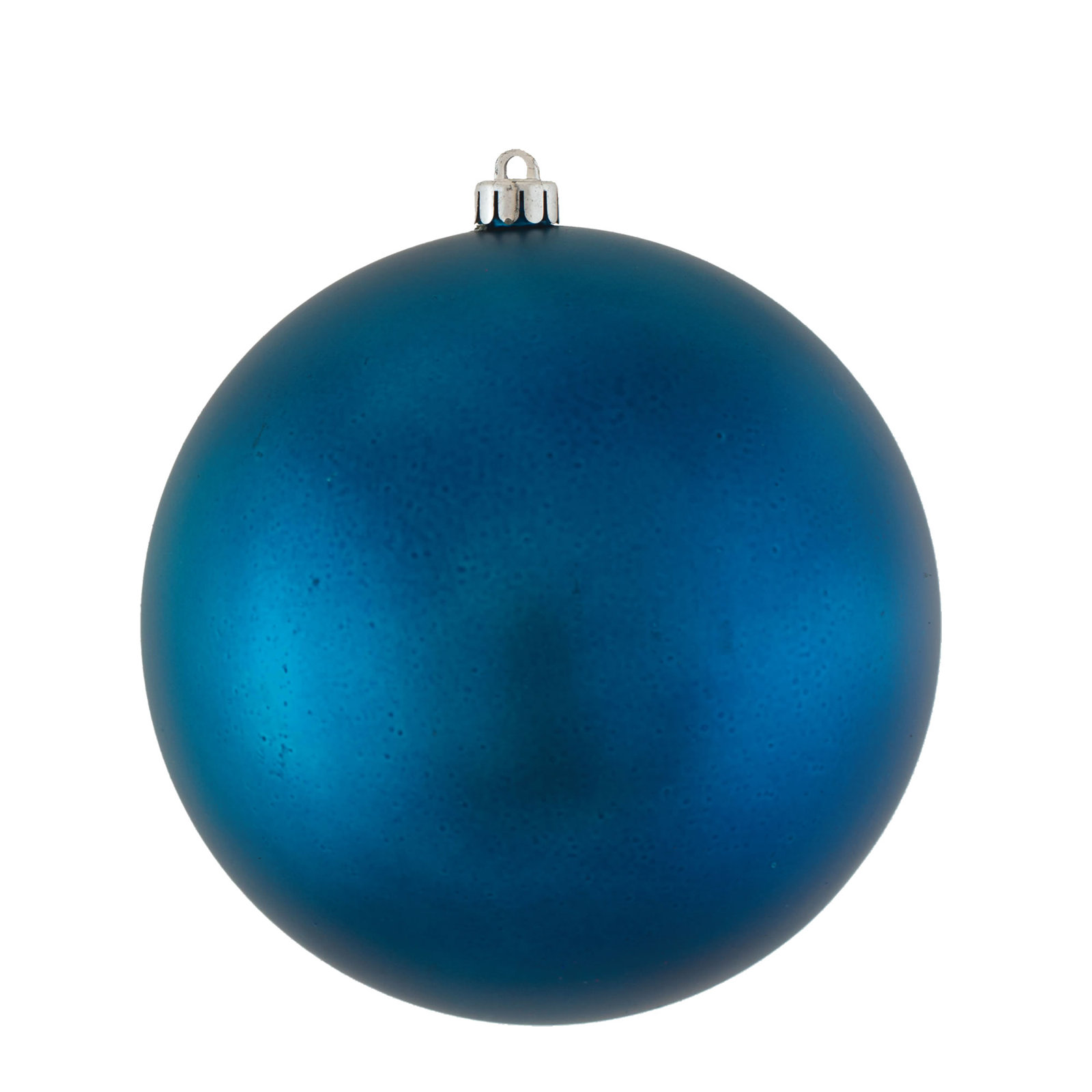 Christmas Ball Ornament, Matte Sea Blue, 6" H x 6" W x 6" D