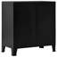 Armoire de rangement en métal avec 4 portes, poignée en métal, 29,5 po x 15,8 po x 31,5 po, noir, acier et plastique