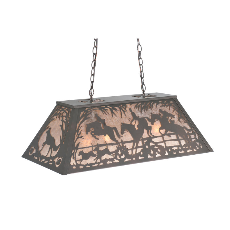 Rustic Lodge 6 - Light Pendant, 18" - 44" H x 33" W x 17" D