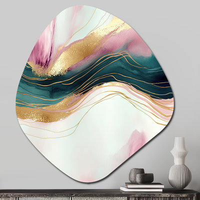 Banbury - Abstract Marble Nebula Shape Irregular Metal Wall Decor
