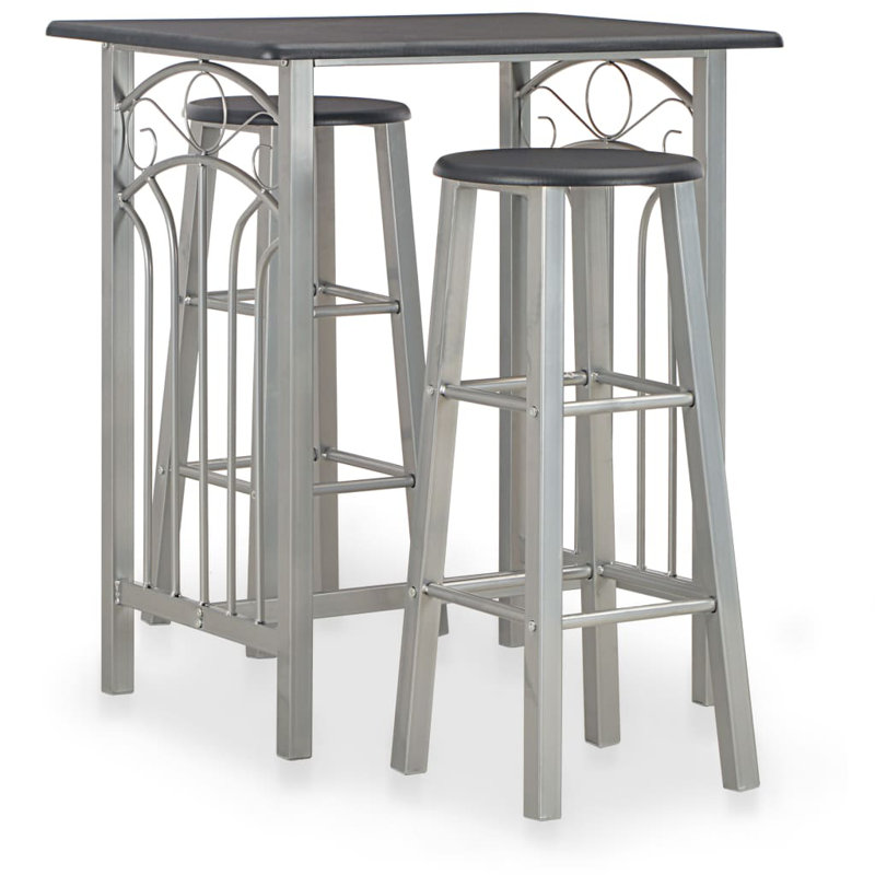 Arney 72.5cm Mini Bar, Black/Grey