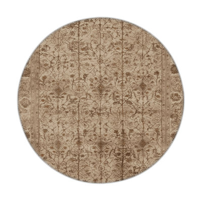 Tapis d'intérieur et d'extérieur brun Persian