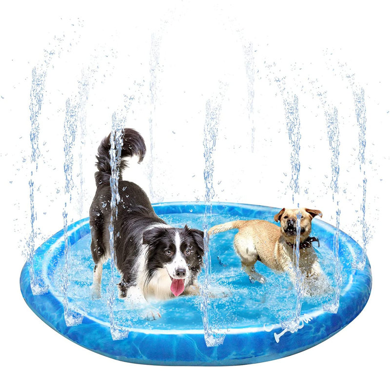 Ferit PVC Dog Pool 0.04'' H x W x L, 0.04" H x 39" W x 39" D