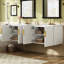Meuble-lavabo mural de 30 po avec lavabo en céramique à 3 trous de style moderne et bois, meuble-lavabo intérieur spacieux et spacieux, conception simple et armoire de rangement pratique-187468712-187468719