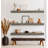 Emerald Lee 3 Piece Oak Floating Shelf