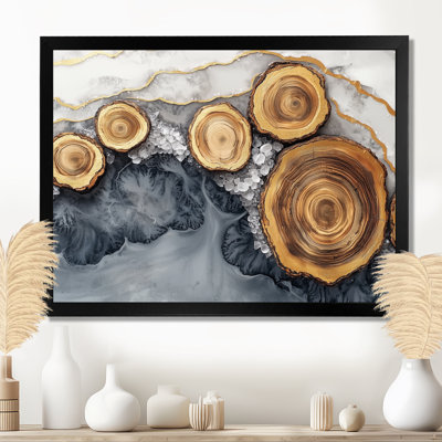 Winter Dam River Of Wood Slide And Crystal I - trees Wall Art