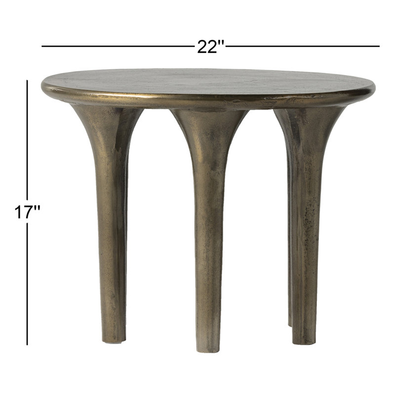 Kelden End Table, Aged Bronze