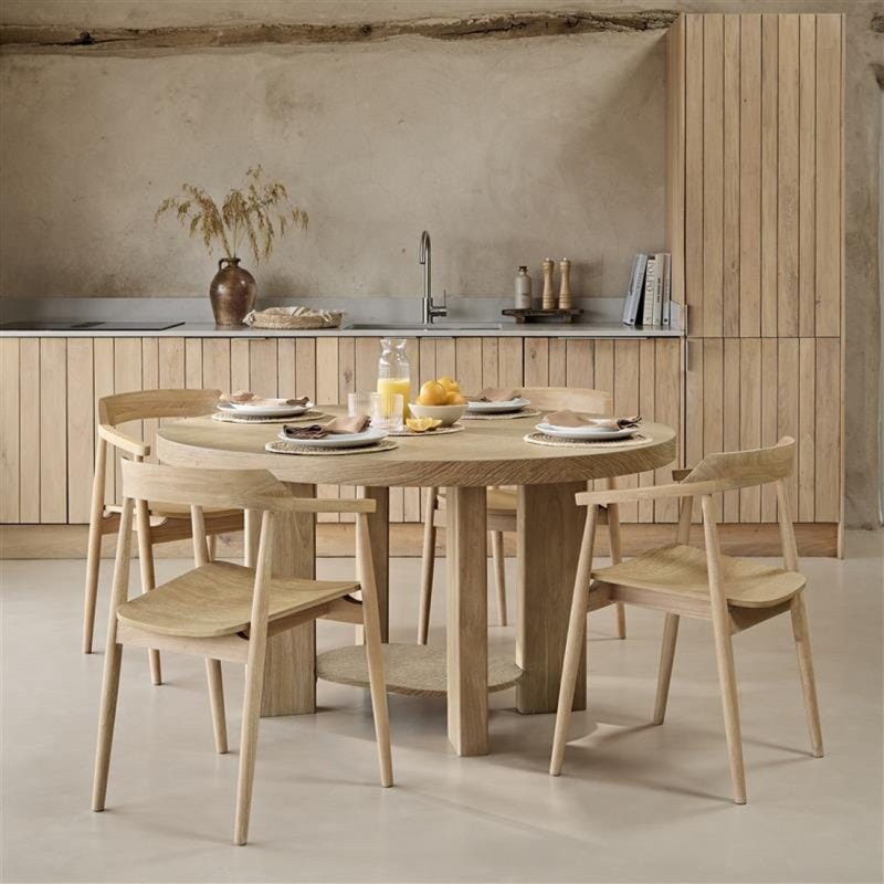 Oval Solid Wood Dining Table