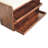 Marisal California Walnut & Mud Linen Pull Out Shoe Bench