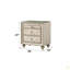 Table de chevet en velours Lucienne