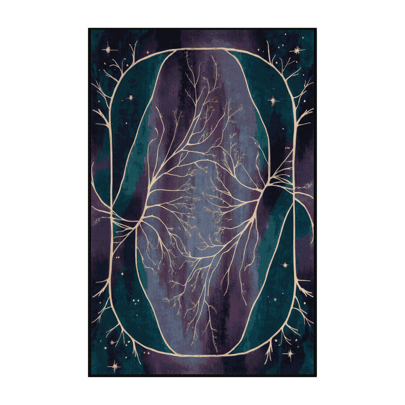 Tapis Verdant Whispers, Rectangulaire 2 pi x 3 pi