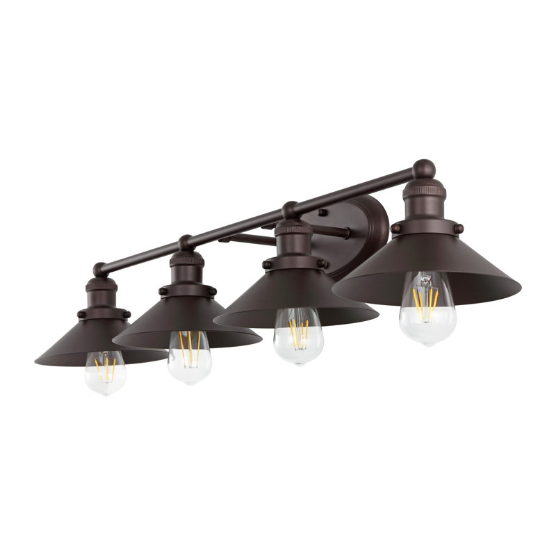Éclairage pour meuble-lavabo en métal Bagatelle, Bronze frotté à l'huile, 4