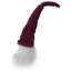 Décoration de Noël 15 "prune mauve et tête de gnome blanche