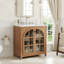 Meuble-lavabo de 30 po avec lavabo, portes à fermeture douce et tablettes réglables-1244427852