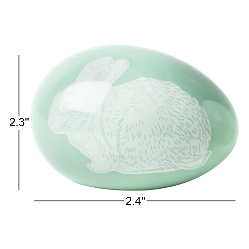 Easter 2 Piece Speckled Rabbit Eggs Set