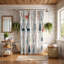 Rideau de douche standard 1 pièce Nordic Snow-1392558662