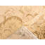 Tapis beige / brun en laine noué à la main de conception unique 6 pi 7 po x 8 pi 4 po années 1960