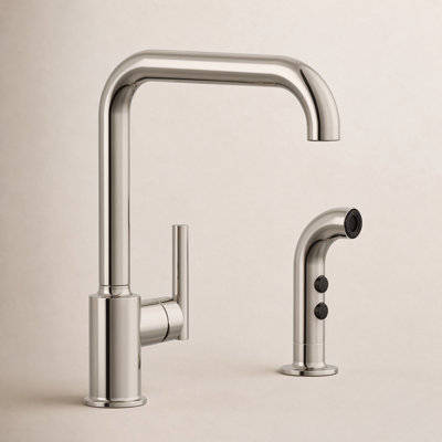 Purist Two-Hole Kitchen Faucet with Sidespray