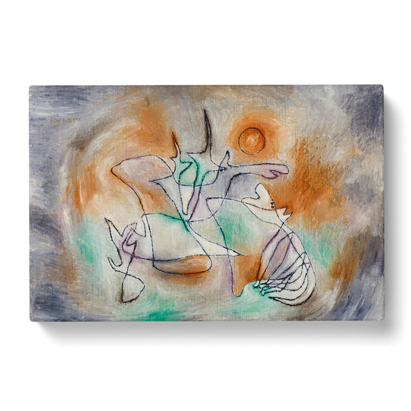 Howling Dog by Paul Klee - Wrapped Canvas Painting, 40cm H x 60cm W x 3cm D