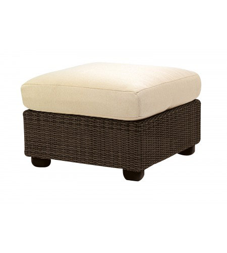 Repose-pieds extérieur avec coussin Montecito, Sunbrella® en gravier piqué
