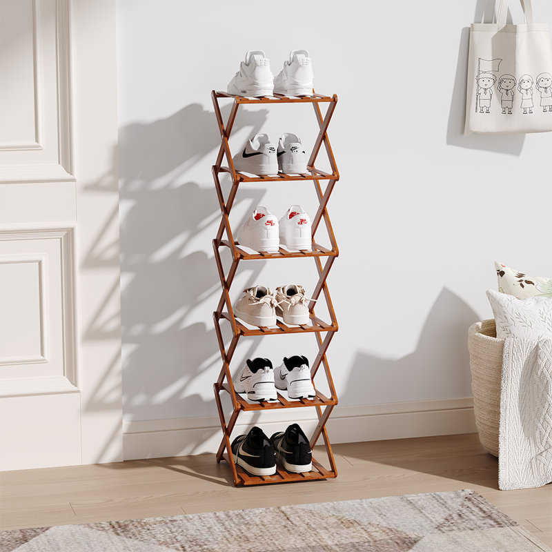 6 Pair Shoe Rack