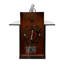 Lanterne d'extérieur en verre coloré de style mission H 11,75 po Brousseau Bronze