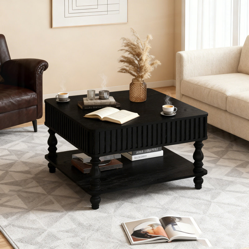 Table basse 31,5 pouces, Noir