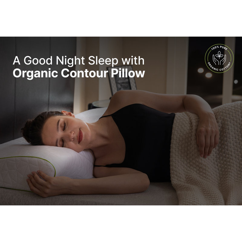 Orthopedic Cervical Pillow For Side Sleeping- Adjustable Contour for Neck & Pain Relief, Queen