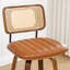 Swivel Upholstered Velvet Bar Stool with Solid Wood Frame-471004248-471004249-471004250