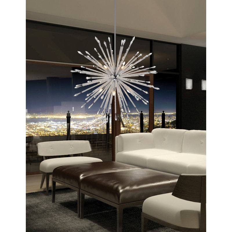 Pickering 12 - Light Dimmable Sputnik Sphere Chandelier