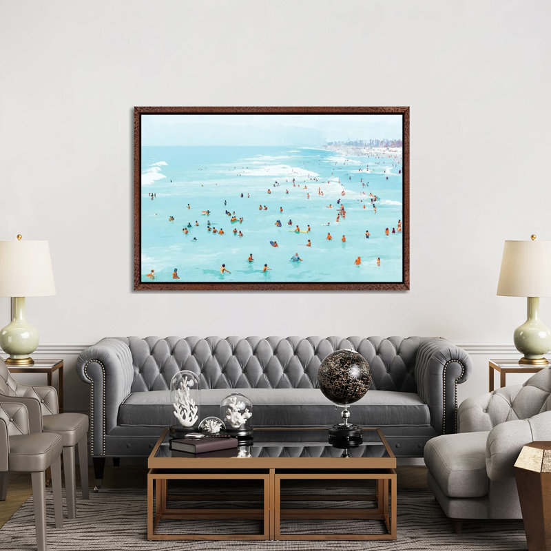 Hot Summer Day - Print on Canvas, Classic Brown Wood Framed, 152.5 cm H x 101.5 cm W