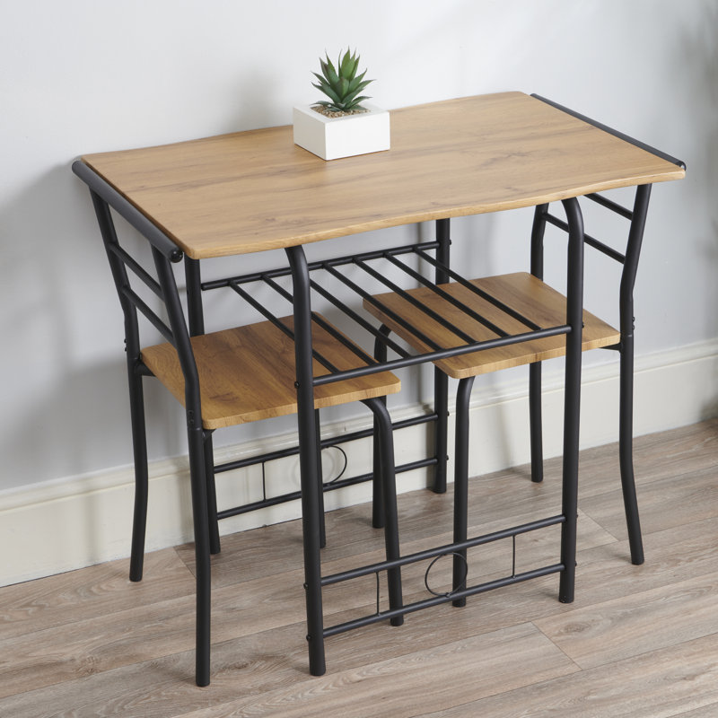 Greenhurst Frame Compact Dining Set, Black