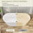 67"L x 31.5"W Oval Freestanding Soaking Acrylic Bathtub with Matte Black Pop Up Drain and Overflow Hole-124749564-125397131