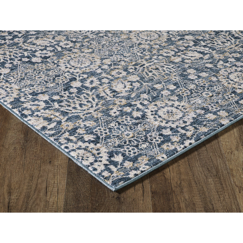 Tapis bleu Bradford, Rectangle 3 pi 6 po x 5 pi 9 po