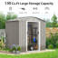 6 ft. 5 in. W x 4 ft. 7 in. D Galvanized Steel Vertical Storage Shed