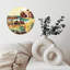 Horloge murale en bois 10 po, mouvement silencieux, à piles (piles AA non incluses), décor artistique, parfait pour les décorations